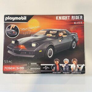 Playmobil Knight Rider K.I.T.T. 70924 53-Piece Set With Figures & Accessories Fo